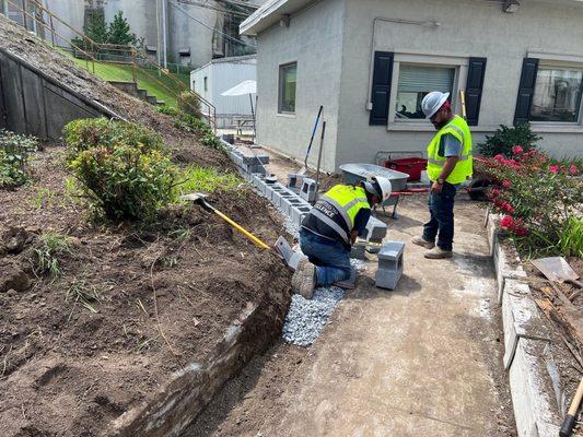 Retaining Wall -- Team Work