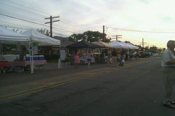 Meat stalls