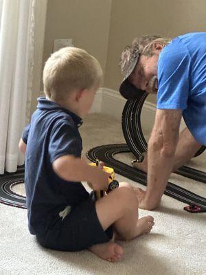 Building toy ramps.