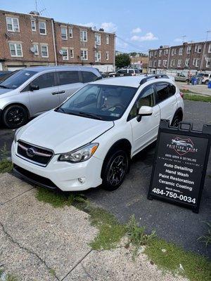 BLACK DIAMOND DETAIL ON THIS SUBARU CROSSTEK
INCLUDES 6-12 month Paint Protection