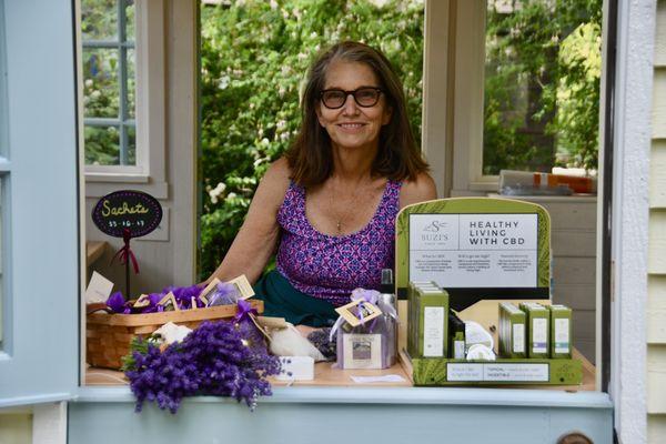 Owner Cathy manning the store