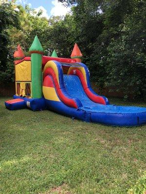 Bounce house water slide combo