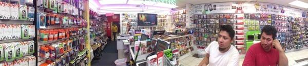 Foto panorama dentro de la tienda