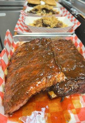 Ribs, brisket bowl