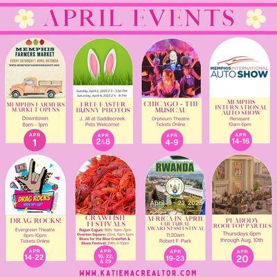 April Events 2023 for Memphis