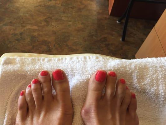 Beautiful Pedicure done by Stacy