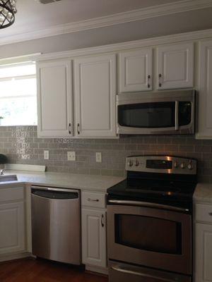 Tile backsplash