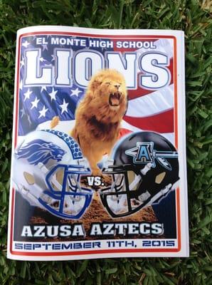 Photo taken 9/11/2015 - El Monte H.S. (program)