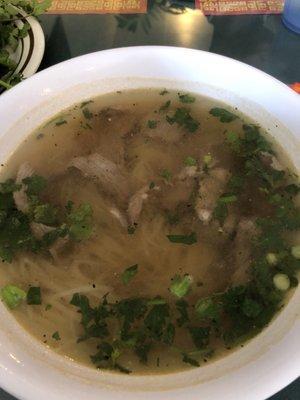 #1(Beef Pho) Salty Broth and doesn't taste clean