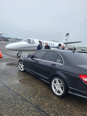 Private airport pickup!