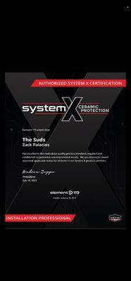 System X certified.