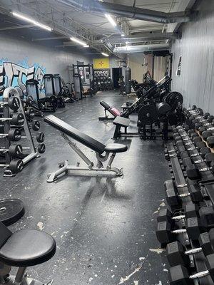 Weight lifting area