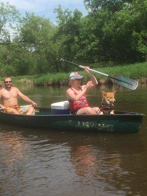 Canoeing lacrosse river