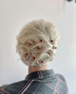 Bridal party updo