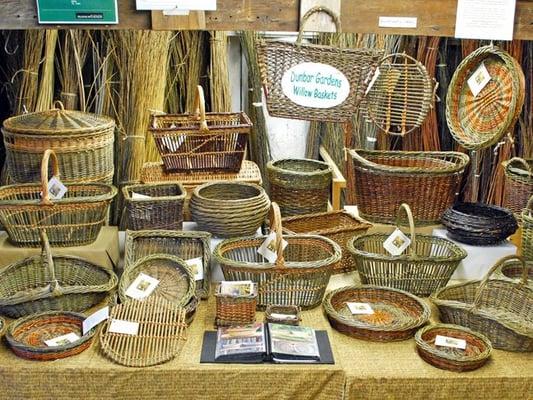 Dunbar Gardens willow baskets