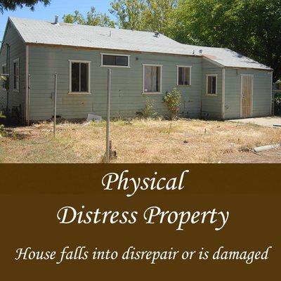 Distress home can be sold in "as is" condition for cash