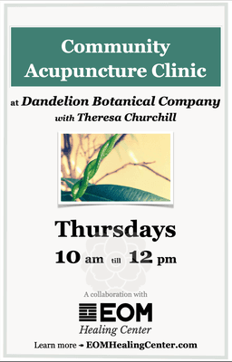 Welcome to Thursday Community Acupuncture Clinic!