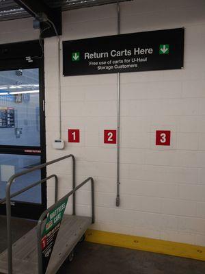 Cart return area