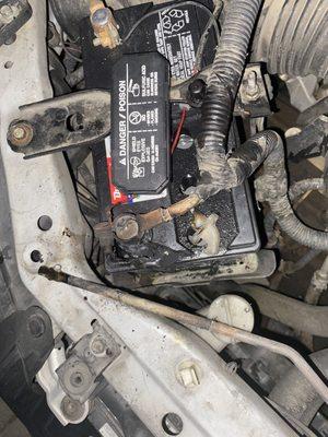 Autozone negligence Exploded battery installed the wrong batter installed backwards; Damage to my vehicle