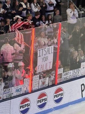 Sign after goal