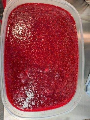 Homemade Raspberry Freezer Jam