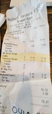 Check your receipts. Notice the markup on the combos.