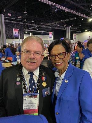 Brad Smith ,Chea President and Marie Hale at the national convention