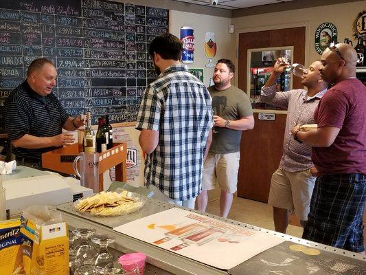 Wine Tasting event on Saturday last week.