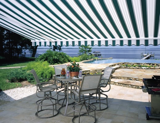 High quality Sunesta brand retractable awnings block 96% of the sun's UV rays. Manufactured in Florida.