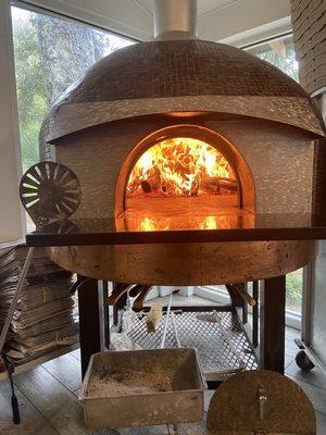 The wood fire oven makes the pizza taste phenomenal!!!