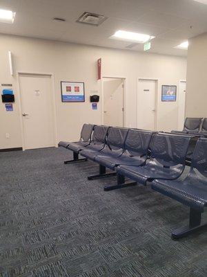 Spacious waiting room