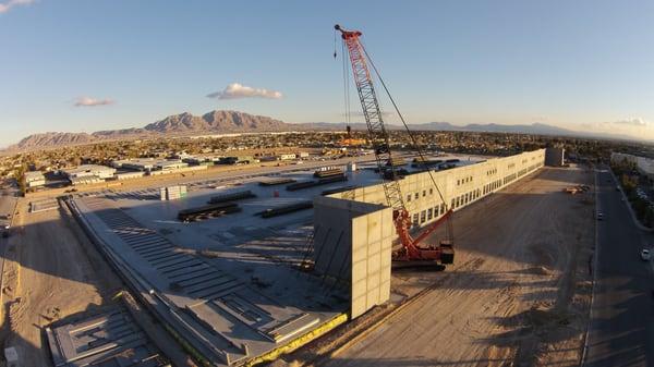 Tilt-up construction site