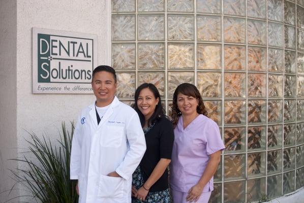 Dr. Capio, Emy, and Evelyn.  Dental Solutions Marina del Rey