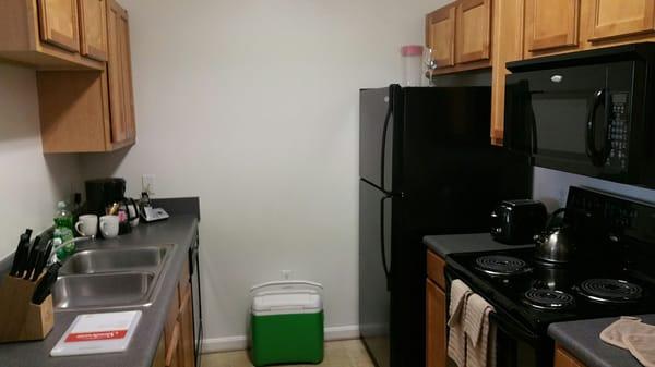 Corporate apartment kitchen