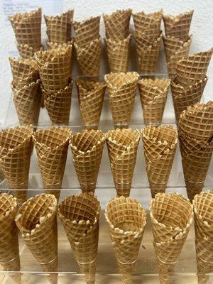 House made waffle cones