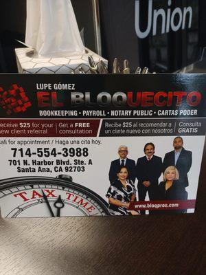 El Bloquecito Income Tax Service