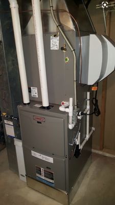 Furnace and A/C install with a Power humidifier.