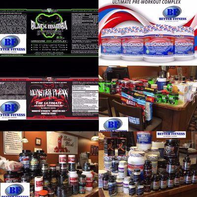 Time to stock these shelves with all these cutting-edge products! Best prices in the tri-county area! Better Fitness is the place to be!