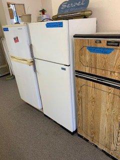 Assortment of used & rebuilt gas refrigerators for home or RV.  Inventory varies - call for more info.  Also used ranges & dryers