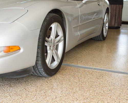 Polyurea garage floor coating. Ease to clean, protect your floor against road sale and will last for years.