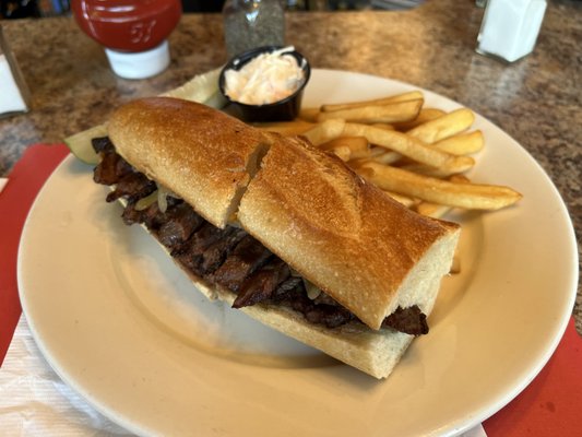 Curley's Steak Sandwich.