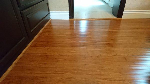 Beautiful wood (bamboo) flooring done professionally by Castlegate!