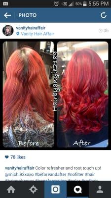 Root touch up and color refresher :) no bleach ladies!!