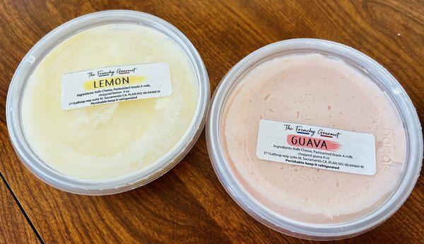 Lemon and guava yogurt ($8/ea)