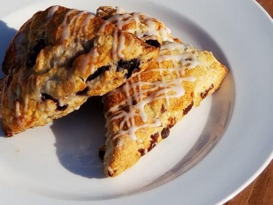 Blueberry and Raspberry scones