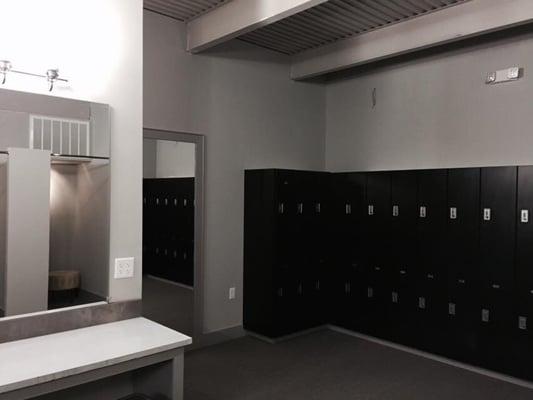 Spacious Locker Rooms