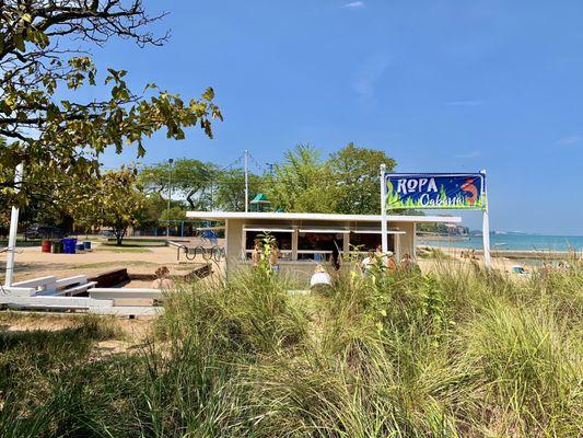 Ropa Cabana exterior, looking north.