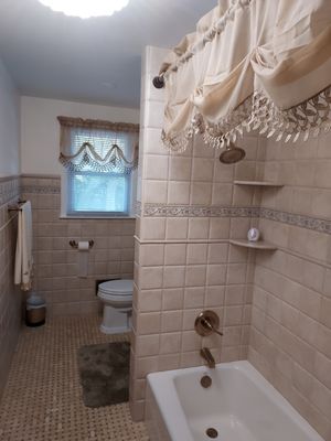 Recently completed bathroom renovation