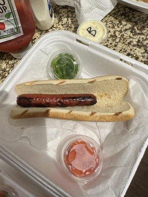 WTF? Seriously. This is how they serve their hot dogs now.