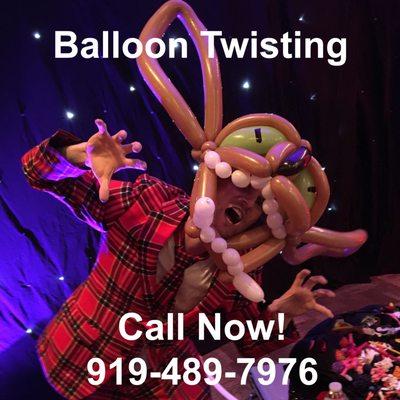 Balloon Twisting... Call Now!  919-489-7976